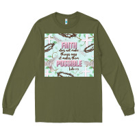 Army Green faith does not make things easy Long Sleeve Tee - JahusDesignShop
