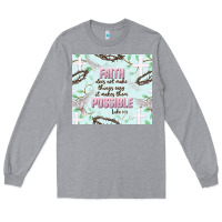 Heather Grey faith does not make things easy Long Sleeve Tee - JahusDesignShop
