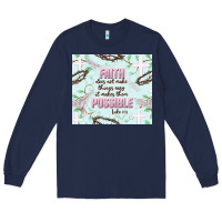 Navy faith does not make things easy Long Sleeve Tee - JahusDesignShop