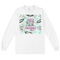 White faith does not make things easy Long Sleeve Tee - JahusDesignShop