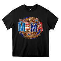 Black 4th of july mama Heavy Core Tee - texasbilliewilder