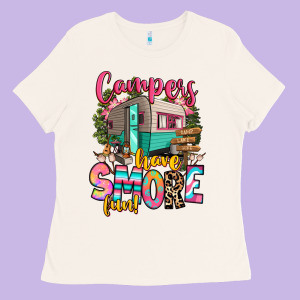 Campers Have Smore Fun Ladies Tee Designed By Ranaportraitstore