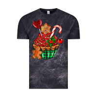 Cloud Black christmas cupcake Vintage Tee - AdoDesignShop