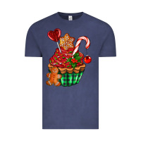Vintage Denim christmas cupcake Vintage Tee - AdoDesignShop