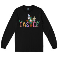 Black cross rabbit easter gnomes Long Sleeve Tee - Jasminsmagicworld