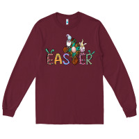 Burgundy cross rabbit easter gnomes Long Sleeve Tee - Jasminsmagicworld