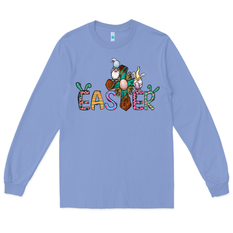 Cross Rabbit Easter Gnomes Long Sleeve Tee by Jasminsmagicworld | Teevron