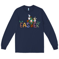 Navy cross rabbit easter gnomes Long Sleeve Tee - Jasminsmagicworld