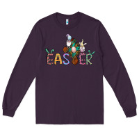 Plum cross rabbit easter gnomes Long Sleeve Tee - Jasminsmagicworld