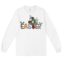 White cross rabbit easter gnomes Long Sleeve Tee - Jasminsmagicworld