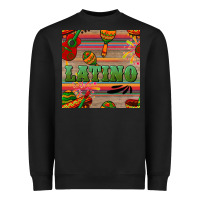 Black latino seamless pattern Heavyweight Sweatshirt - BundleAndBundleShop
