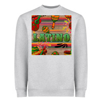 Heather Grey latino seamless pattern Heavyweight Sweatshirt - BundleAndBundleShop