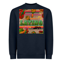 Navy latino seamless pattern Heavyweight Sweatshirt - BundleAndBundleShop