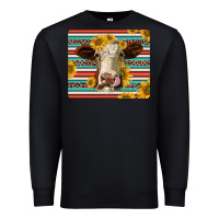 Black serape leopard hereford cattle mousepad Premium Sweatshirt - Jasminsmagicworld