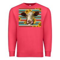 Cardinal serape leopard hereford cattle mousepad Premium Sweatshirt - Jasminsmagicworld