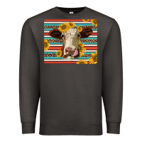 Smoke serape leopard hereford cattle mousepad Premium Sweatshirt - Jasminsmagicworld