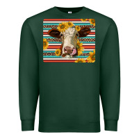 Sports Green serape leopard hereford cattle mousepad Premium Sweatshirt - Jasminsmagicworld