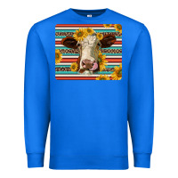 True Royal serape leopard hereford cattle mousepad Premium Sweatshirt - Jasminsmagicworld