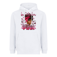 White in october we wear pink with afro woman Heavyweight Hoodie - Artiststas