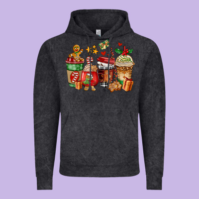 Christmas Cookie Coffee Cups Vintage Hoodie Designed By Adodesignshop