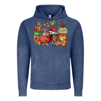 Vintage Denim christmas cookie coffee cups Vintage Hoodie - AdoDesignShop