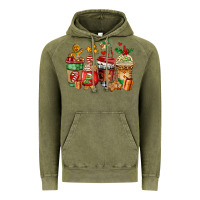 Vintage Olive christmas cookie coffee cups Vintage Hoodie - AdoDesignShop