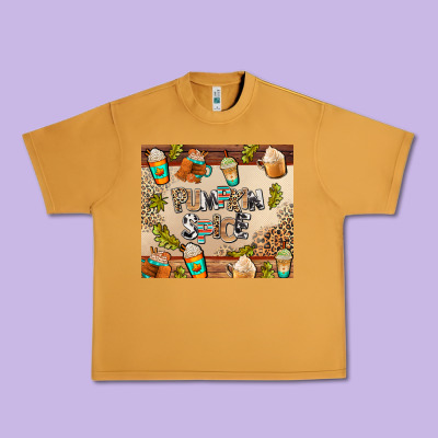 Pumpkin Spice Urban Heavy Tee Designed By Adodesignshop