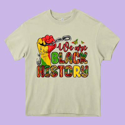 We Are Black History Heavy Core Tee Designed By Zillion Design Studio