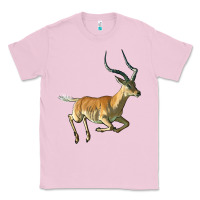 Bubblegum Pink Impala Antelope Illustrations Classic Tee - LillyAllenDesigns