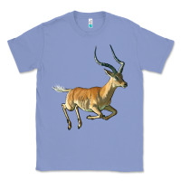 Colony Blue Impala Antelope Illustrations Classic Tee - LillyAllenDesigns