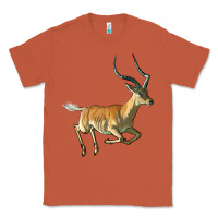 Copper Impala Antelope Illustrations Classic Tee - LillyAllenDesigns