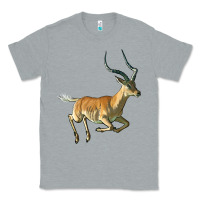 Heather Grey Impala Antelope Illustrations Classic Tee - LillyAllenDesigns