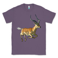 Lavender Impala Antelope Illustrations Classic Tee - LillyAllenDesigns