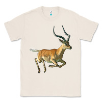 Natural Impala Antelope Illustrations Classic Tee - LillyAllenDesigns
