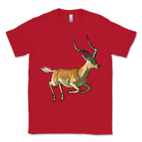 Red Impala Antelope Illustrations Classic Tee - LillyAllenDesigns