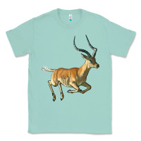 Seafoam Impala Antelope Illustrations Classic Tee - LillyAllenDesigns