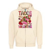 Sandshell tacos are my valentine Zipper Hoodie - NancyCooperArtShop
