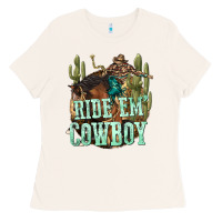 Bone ride em cowboy Ladies Tee - texasbilliewilder