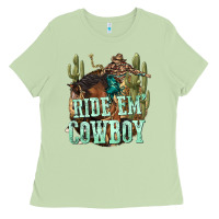 Matcha ride em cowboy Ladies Tee - texasbilliewilder