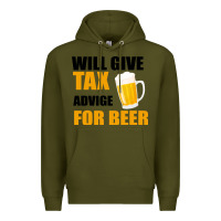 Army Green Tax Day Will Give Advice For Beer Gift Premium Hoodie - Bettercallsaul