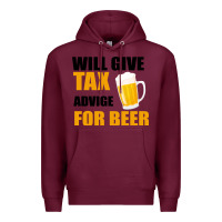 Burgundy Tax Day Will Give Advice For Beer Gift Premium Hoodie - Bettercallsaul