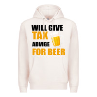 Pale Pink Tax Day Will Give Advice For Beer Gift Premium Hoodie - Bettercallsaul
