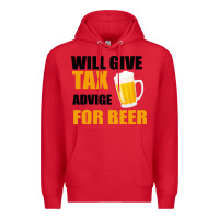Red Tax Day Will Give Advice For Beer Gift Premium Hoodie - Bettercallsaul