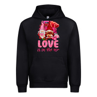 Black Love is in the air with gnomies Valentine's Day Urban Hoodie - HowdyJamesFarm
