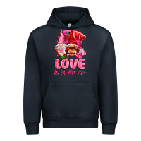Navy Love is in the air with gnomies Valentine's Day Urban Hoodie - HowdyJamesFarm