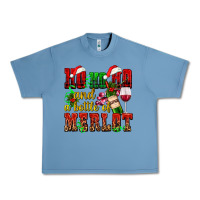 Ho Ho Ho And A Bottle Of Merlot Urban Heavy Tee | Teevron