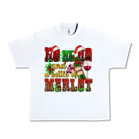 White ho ho ho and a bottle of merlot Urban Heavy Tee - AdoDesignShop