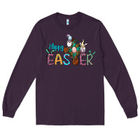Plum cross rabbit gnomes happy easter Long Sleeve Tee - Jasminsmagicworld