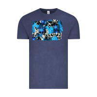 Vintage Denim westerb cowhide winter background Vintage Tee - AdoDesignShop
