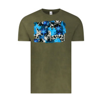 Vintage Olive westerb cowhide winter background Vintage Tee - AdoDesignShop